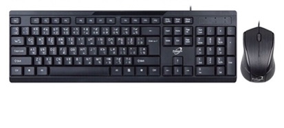 ภาพสินค้าPrimaxx KMC-516 Keyboard+Mouse USB ชุดคีย์บอร์ด+เมาส์ Low keycap desigh จากร้าน maxjane2015 บน Shopee ภาพที่ 2