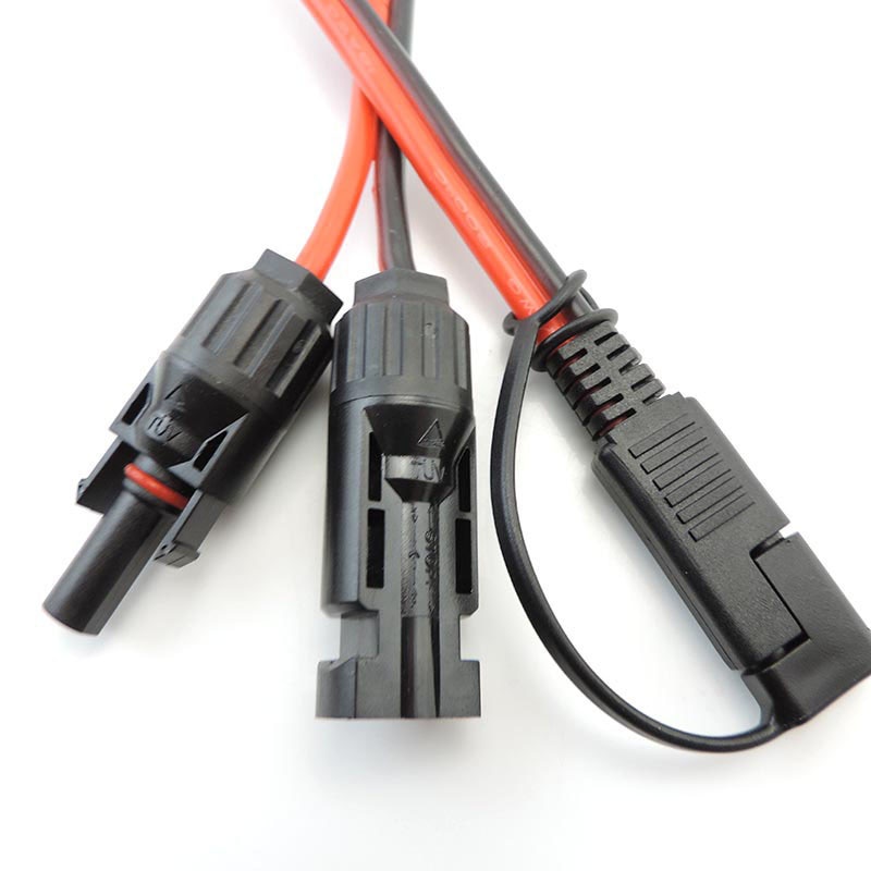12Awg ทองแดง 12V 48V DC Sae Connector Cable To Solar Panel Power ...