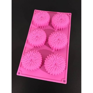 แมพิมพ์ซิลิโคน พิมพ์ขนม พิมพ์สบู่ ขนาดหลุม 7x7x3.5cm ลายวิจิตร Foodgrade Silicone Mold พิมพ์ซิลิโคน พิมพ์วุ้น พิมพ์สบู่