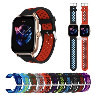 สายรัดซิลิโคนทดแทน 20 มม. สำหรับ Huami Amazfit GTS4 GTS3 GTS2 mini GTS 2 3 4 2e Bip Lite S U Pro Pop