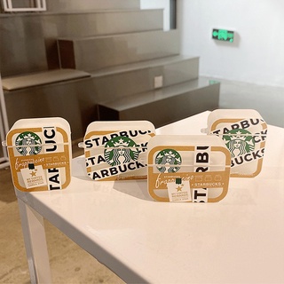 ใหม่ Starbucks compatible AirPods3case ฝาครอบป้องกันสี่เหลี่ยม compatible AirPods3gen สำหรับ Apple compatible AirPods Pro ฝาครอบป้องกัน compatible AirPodsPro กรณี compatible AirPods2 gencase