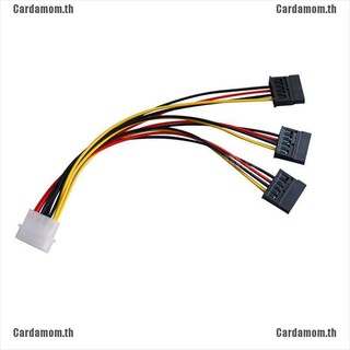 (carda) อะแดปเตอร์เชื่อมต่อสายเคเบิ้ล 4 pin ide molex to 3 serial ata sata