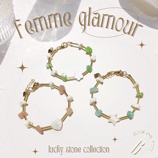 BASE ON YOU - Lucky stone collection : FEMME GLAMOUR (สร้อยคอ/สร้อยข้อมือ/ข้อเท้าหินนำโชค)