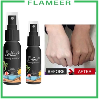 [FLAMEER] Sunless Self Tanning Spray Oil No Trace Mousse Fast Tanning Lotion 30ML