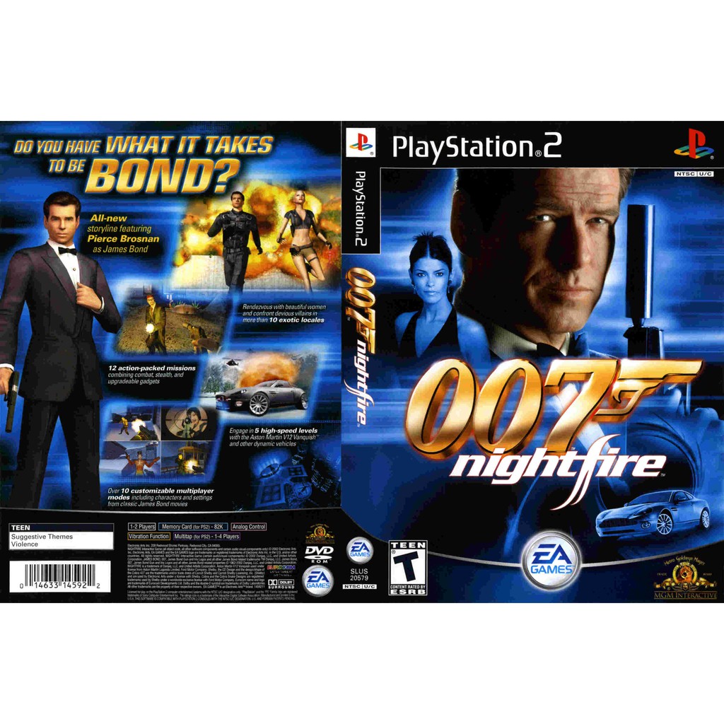 แผ่นเกมส์-ps2-เกมแนะนำ-007-nightfire-usa