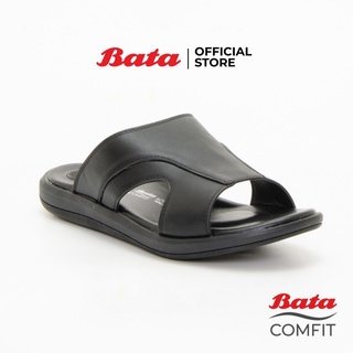 ภาพขนาดย่อของสินค้าBata บาจา Comfit รองเท้าแตะสำหรับผู้ชาย รุ่น Cemie สีดำ 8616611