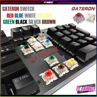 ภาพหน้าปกสินค้าสวิตซ์คีย์บอร์ด (Keyboard Switch) Gateron Switch 3 Pin SMD LED Red/Blue/Brown/White/Yellow/Black/Green Switch ที่เกี่ยวข้อง