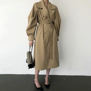 cpjgirlxx | Seoul brown Trench Coat