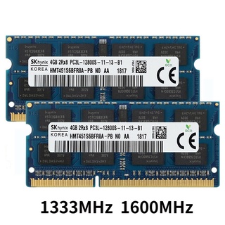 Hynix DDR3L 1.35V แล็ปท็อป ram 1333MHz 1600MHz sodimm พร้อมหน่วยความจำรองรับ 4GB 8GB RAM สำหรับโน้ตบุ๊ก