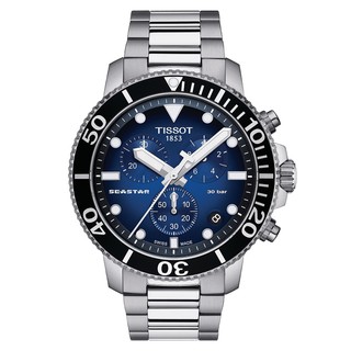 ภาพหน้าปกสินค้าTissot Seastar 1000 Chronograph ทิสโซต์ ซีสตาร์ 1000 สีน้ำเงิน เงิน T1204171104101 นาฬิกาผู้ชาย ที่เกี่ยวข้อง