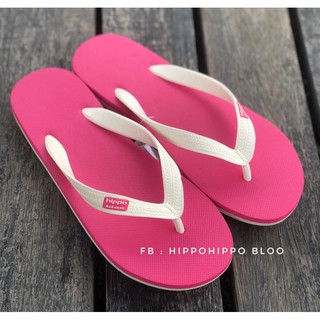 สินค้า PinkCream ชมพู หูครีม Hippobloo shoe รองเท้าแตะฮิปโป 36-37-38-39-40