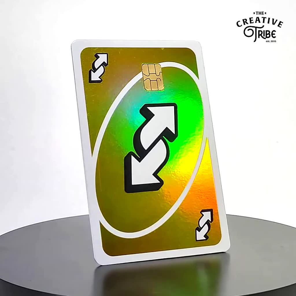 Uno Reverse HOLOGRAM - HOLOGRAM Skin Card Sticker - Vinyl ATM Debit ...