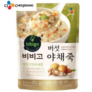 ภาพหน้าปกสินค้าโจ๊กผักและเห็ดเกาหลี cj bibigo korean mushroom vegetable porridge 버섯야채죽 450g. ที่เกี่ยวข้อง