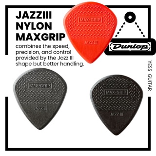 สินค้า ปิ๊กDunlop รุ่น JazzIII Max grip  1.38 mm jazz III