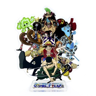 โมเดลฟิกเกอร์อะคริลิค รูปการ์ตูนอนิเมะ One Piece Luffy Kaidou Zoro Robin Nami Sanji Brook Bartolomeo Jinbe