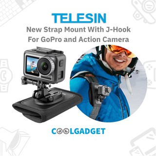 [ส่งใน🇹🇭]Telesin New Backpack Mount Shoulder Strap Holder ที่รัดกระเป๋ายึดกล้อง GoPro Hero 9 8 7 6 5 4, Osmo, Action Cam