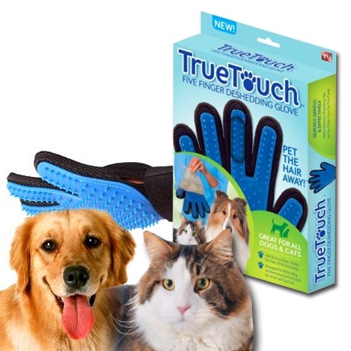 ภาพหน้าปกสินค้าTrue Touch (คละสี) ถุงมือ แปรงขนสัตว์ ลูบขนสัตว์ 1 ชิ้น (ข้างขวา) แปรงขน แมว สุนัข truetouch จากร้าน mondayshop.official บน Shopee