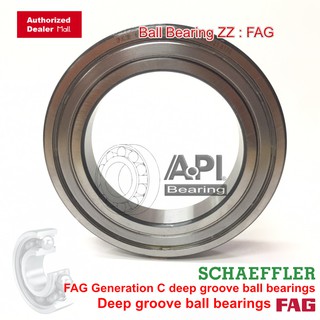 FAG 6222ZZC3 6222 ZZ แท้ OEM pack ตลับลูกปืนเม็ดกลมร่องลึก ( DEEP GROOVE BALL BEARINGS ) ฝาเหล็ก 2 ข้าง