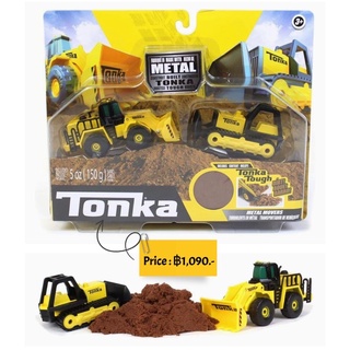 Tonka - Metal Movers Combo Pack Series 2 - Bulldozer and Front Loader , Yellow