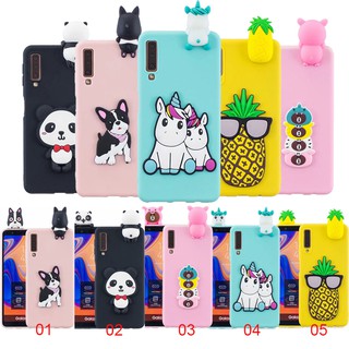 Samsung Galaxy A10 A20 A30 A50 A70 M10 M20 A7 A6 2018 3D Cartoon Animal Patterned Soft TPU Silicon Case Cover