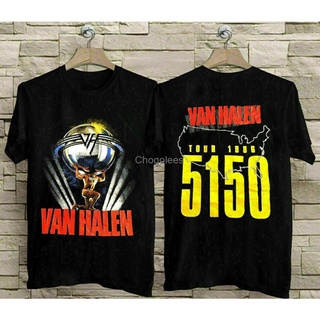 [S-5XL] GILDAN 【ชุดประจําวัน】ใหม่ เสื้อยืด ผ้าฝ้าย 100% พิมพ์ลาย Van-Halen-5150-Tour สไตล์วินเทจ