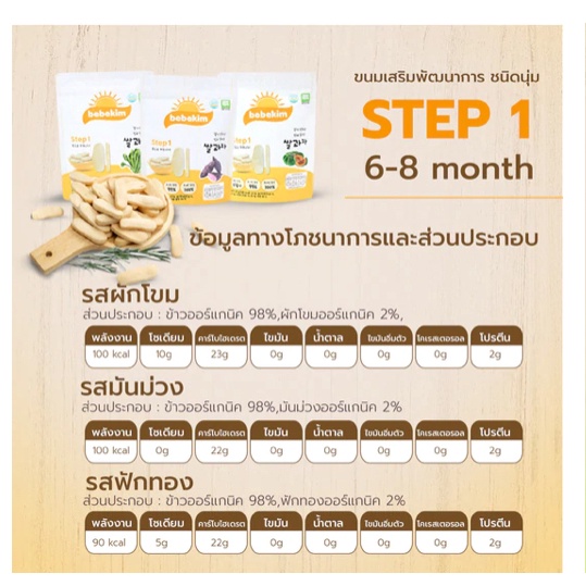 bebekim-ขนมเสริมพัฒนาการเด็กวัย-6-8เดือน-ขนาด13g