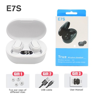 E7s E6S TWS หูฟังไร้สาย บลูทูธ 5.0 ตัดเสียงรบกวน ขนาดเล็ก พร้อมกล่อง