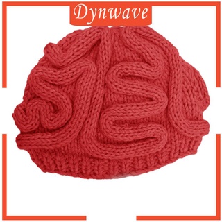 [Dynwave] หมวกบีนนี่ถักโครเชต์ พร็อพสมอง สําหรับเด็ก และผู้ใหญ่