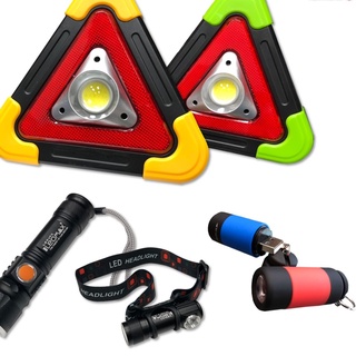 สินค้า LEOMAX (ออกใบกำกับภาษีได้) ไฟฉาย USB-LED ไม่ต้องใช้ถ่าน ชาร์จได้ ฉุกเฉิน สำหรับติดรถ เพื่อความปลอดภัย ติดรถไว้นะ
