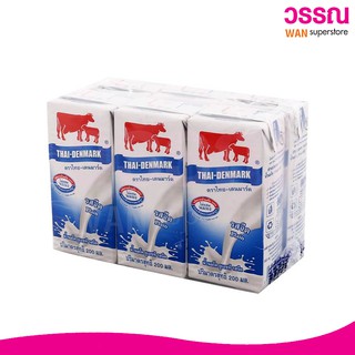 สินค้า นมไทย เดนมาร์ค รสจืด (200 มล.x 6 กล่อง) 1 แพ็ค