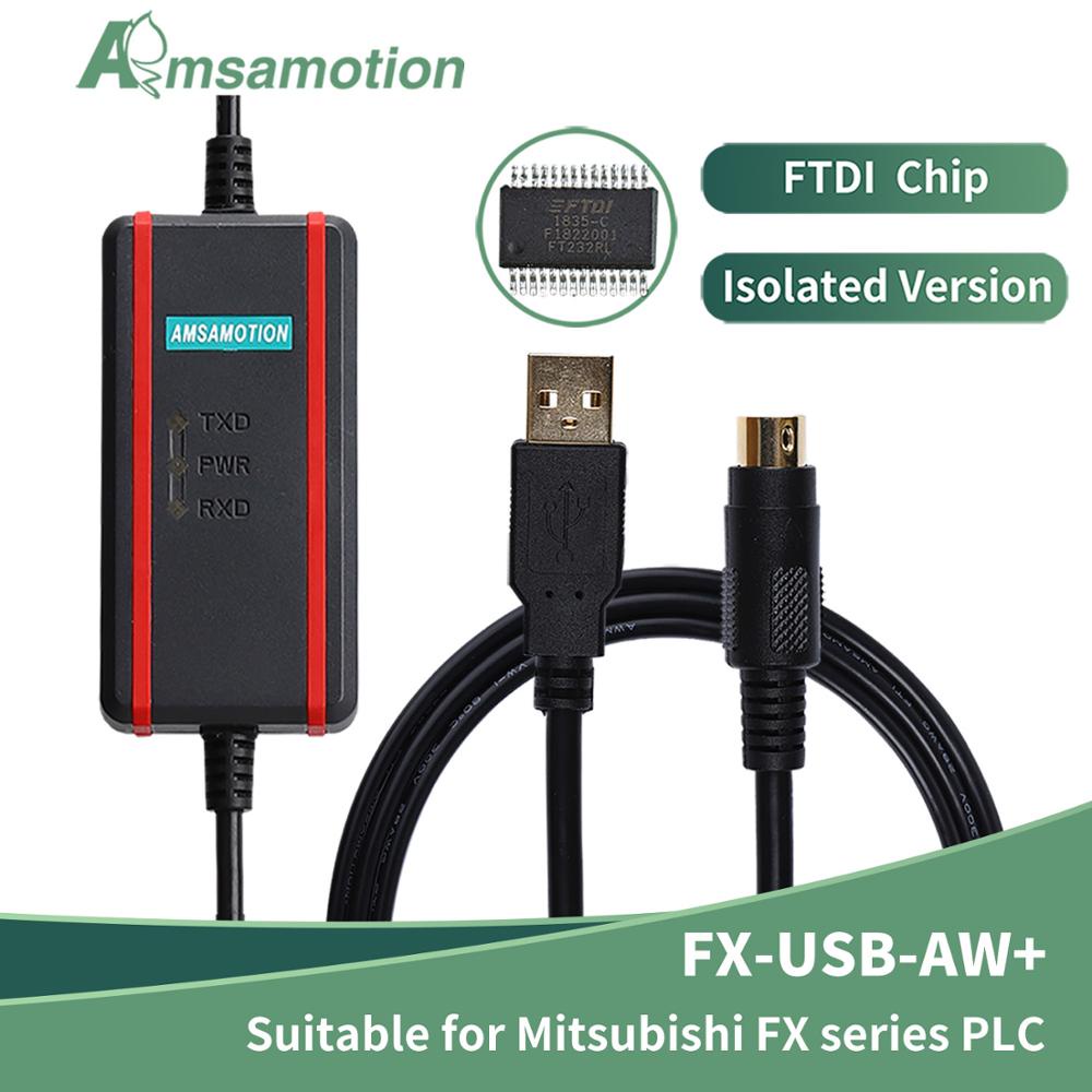 Yy FX-USB-AW FTDI สายเคเบิลโปรแกรมมิ่ง สําหรับ Mitsubishi FX1N 2N FX3UC ...