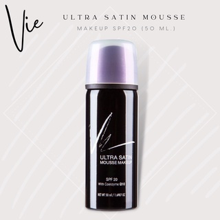 &lt; ส่งฟรี &gt; มูสส์รองพื้น สำหรับผิวผสม - มัน Vie Cosmetics Ultra Satin Mousse Makeup SPF20 50 ml.