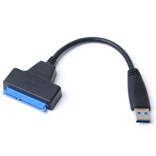 USB 3.0 ไปยัง SATA 22 Pin ไดรฟ์ฮาร์ดดิสก์ 2.5 นิ้ว SSD Adapter Cable Converter