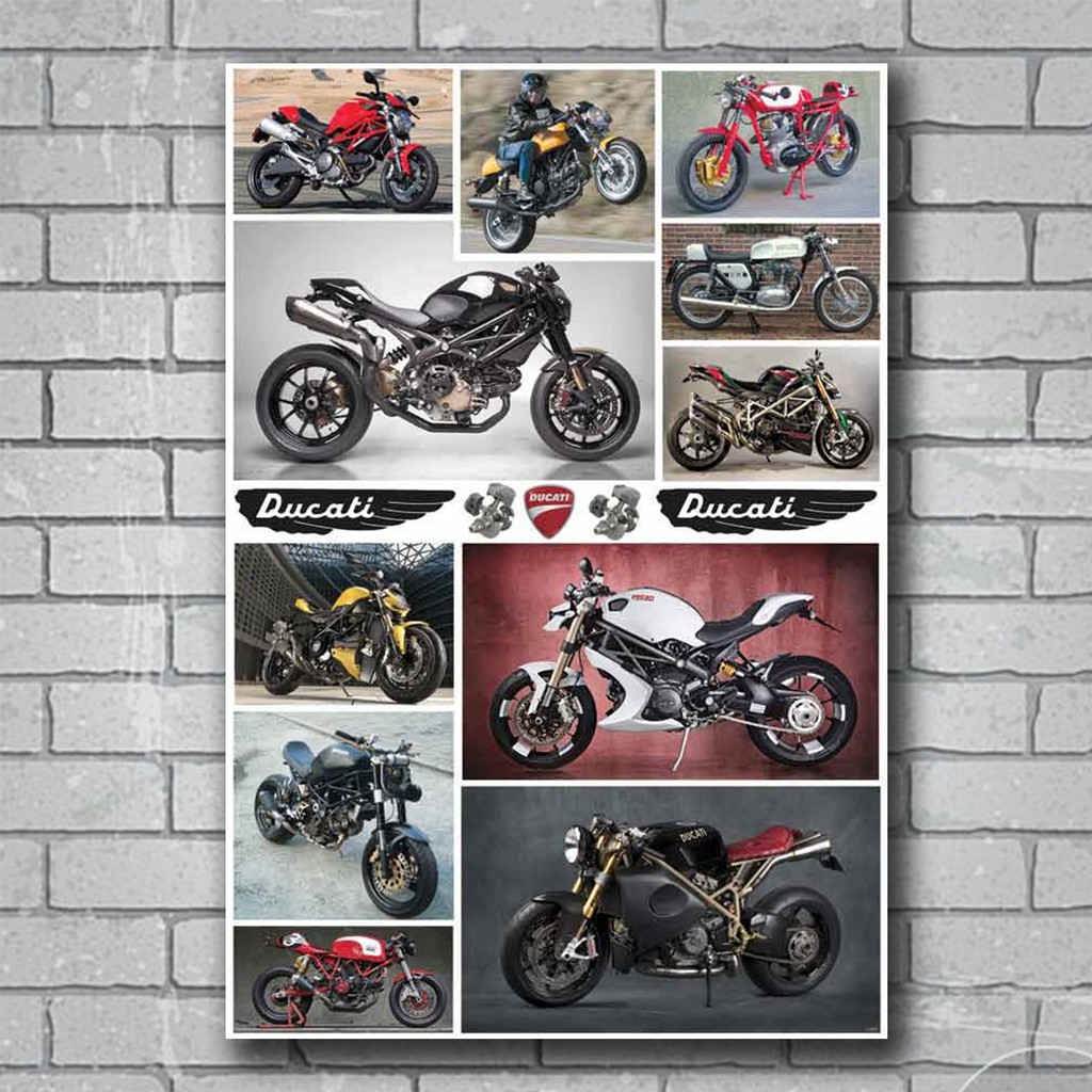 โปสเตอร์-รถ-ducati-รถ-จักรยานยนต์-มอเตอร์ไซค์-โปสเตอร์-ติดผนัง-โปสเตอร์-สวยๆ-ภาพติดผนังสวยๆ-poster