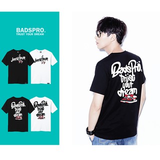 Just say bad ® เสื้อยืดลาย แนวสตรีท  รุ่น Jump ดำ ขาว ( ลิขสิทธิ์แท้ ) แขนสั้น เสื้อยืดชาย หญิง  M L XL 2XL TS