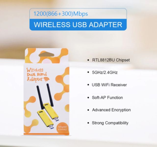 wireless-wifi-adapter-1200-mbps-dual-band-5-ghz-2-4-ghz-อะแดปเตอร์-802-11ac-rtl8812bu-ชิปเซ็ต-mini-usb-การ์ด-pc