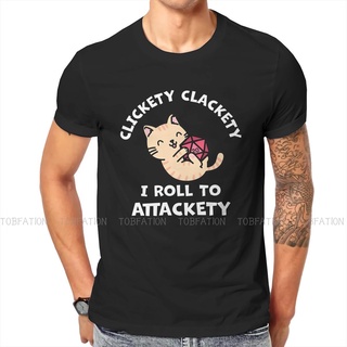 เสื้อยืดคอกลม พิมพ์ลาย Clickety Clackety I Roll to Attackety คุณภาพสูง สไตล์ฮาราจูกุ สําหรับผู้ชาย
