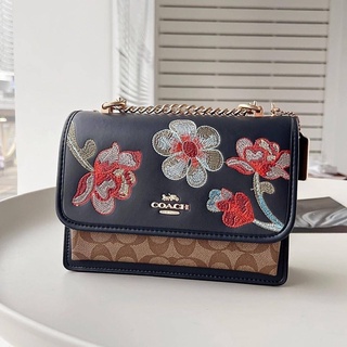 Coach  KLARE CROSSBODY IN SIGNATURE CANVAS WITH FLORAL EMBROIDERY (COACH C9230)