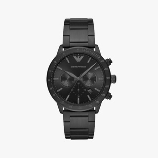 สินค้า [ใส่โค้ด915SITEWIDE450] Emporio Armani นาฬิกาข้อมือผู้ชาย Mario Chronograph Black Dial Black รุ่น AR11242