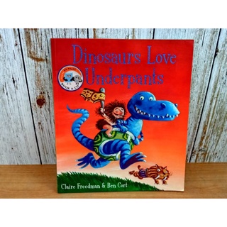 หนังสือปกอ่อน Dinosaurs Love Underpants มือสอง