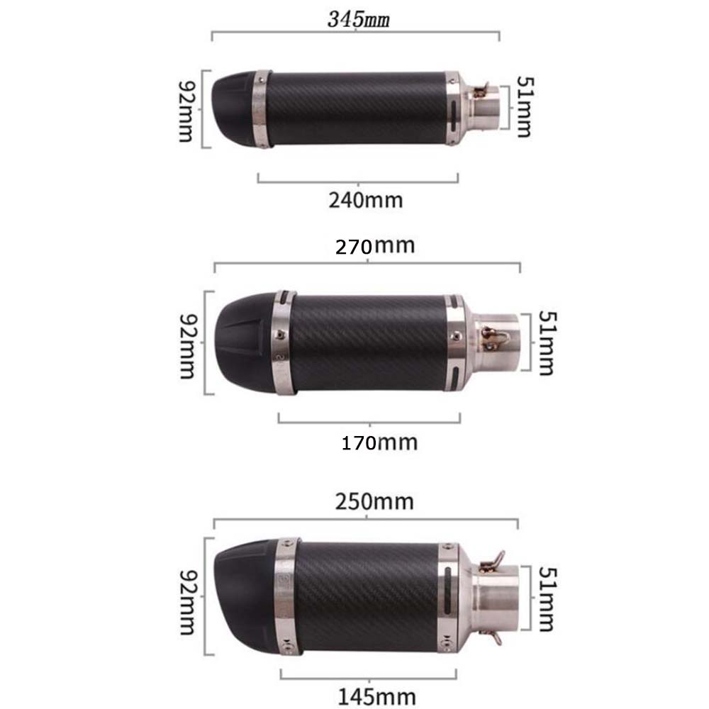 leovince-รถจักรยานยนต์ไอเสีย-51-มิลลิเมตรปากน้ำสากลรถมอเตอร์ไซด์ท่อไอเสีย-silencer-จริงคาร์บอนไฟเบอร์ท่อสำหรับ-suzuki-gs