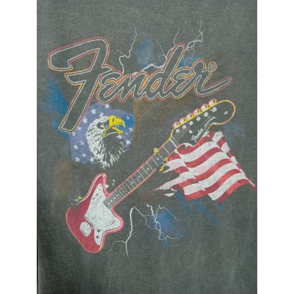 เสื้อยืด-มือสอง-fender-วินเทจๆ-สวยๆ-xxl-อก-48