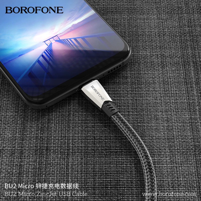 สายชาร์จ Borofone Android ของแท้ รุ่น BU2 Micro (1.2m) | Shopee Thailand