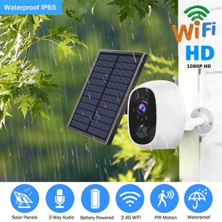 WIFI Wireless Solar Outdoor Power Camera 1080P HD 2MP