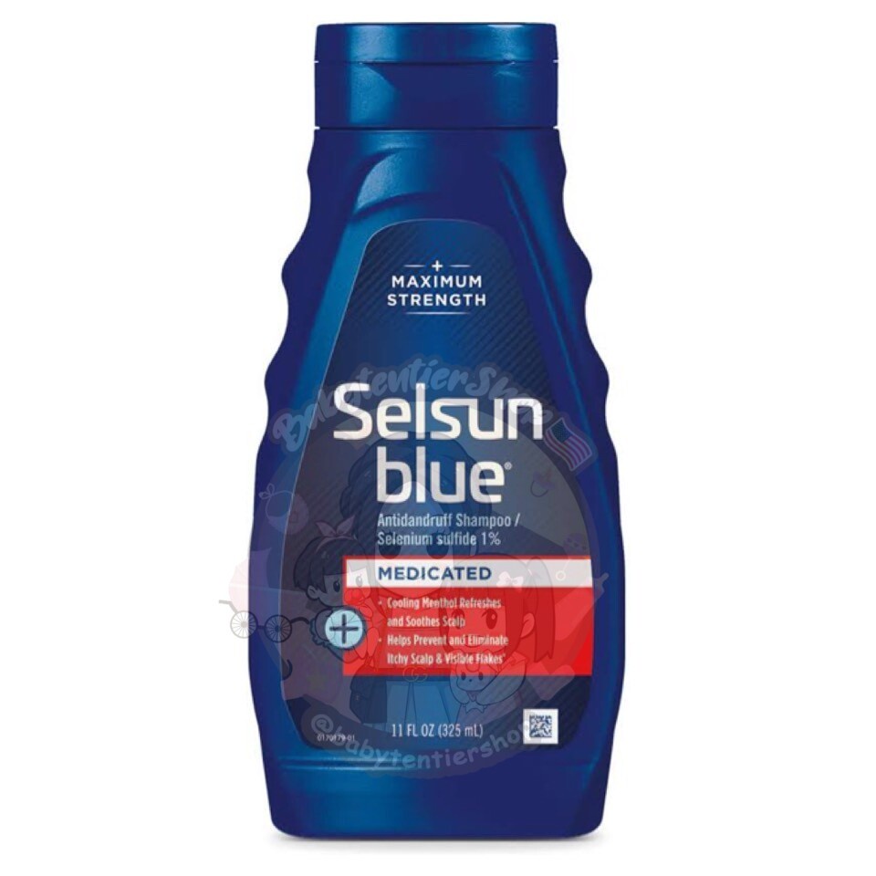 พร้อมส่งที่ไทย-ยาสระผมขจัดรังแค-selsun-blue-แชมพูนี้ผสมน้ำผึ้ง-และ-selenium-sulfide-ของแท้-นำเข้า-usa