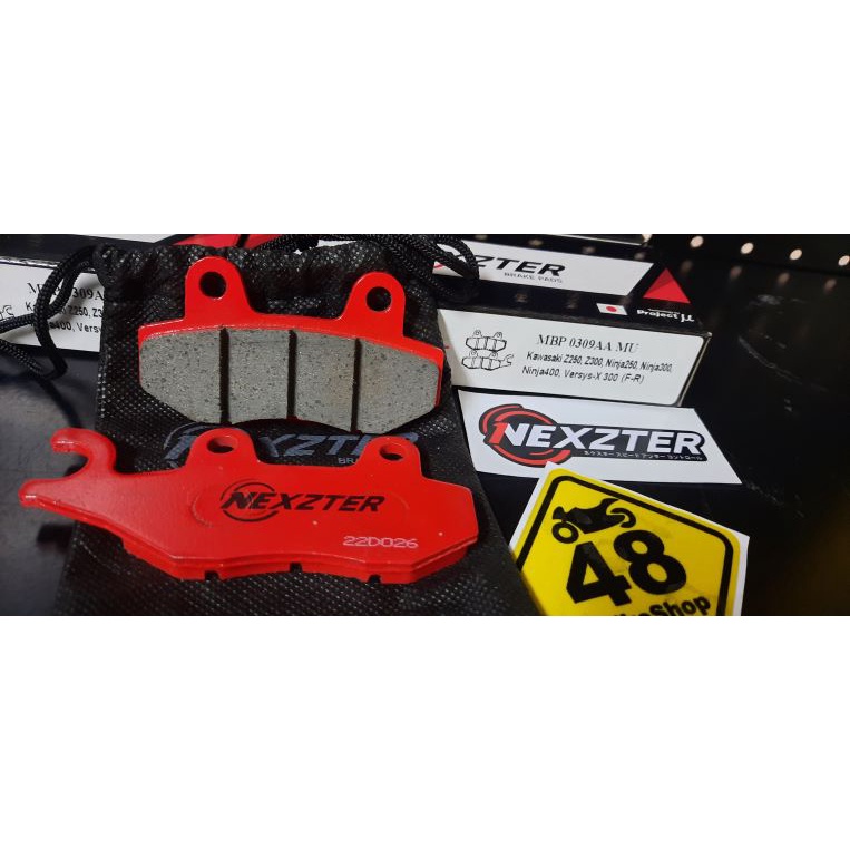 nexzter-ผ้าเบรคหน้า-หลัง-f-r-z250-300-400-ninja250-300-400-1ปั้มเบรค-ผลิตโดยใช้เทคโนโลยีชั้นนำจากประเทศ
