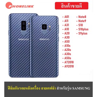 ฟิล์มเคฟล่า ฟิล์มหลัง Samsung A71 A51 A31 A11 A01 A10 A20 A30 A50 A70 A10s A20s A30s A50s A70 ฟิล์ม ฟิล์มกันรอย ราคาถูก