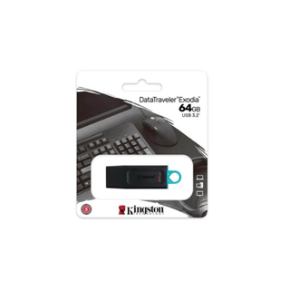 โปรโมชั่น : โค้ด MIDNIGHT25 ลด 25% Kingston 64GB DataTraveler Exodia USB 3.2 Flash Drive - แฟลชไดร์ฟ DTX64GB