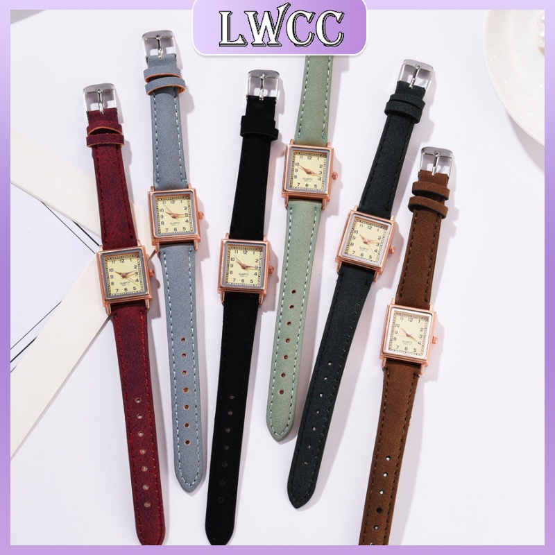 มุมมองเพิ่มเติมเกี่ยวกับ LWCC นาฬิกาข้อมือสตรีแฟชั่นย้อนยุคหน้าปัดเล็กหน้าปัดเล็ก นาฬิกาข้อมือผู้หญิง