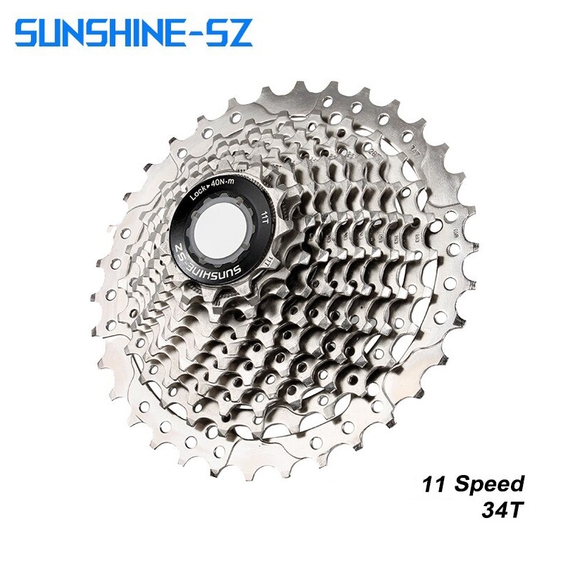 SUNSHINE เฟืองสวมจักรยาน Road Bike/MTB 11 Speed 11-34T Sprocket for ...
